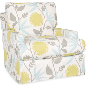 Slipcovered Swivel Chair