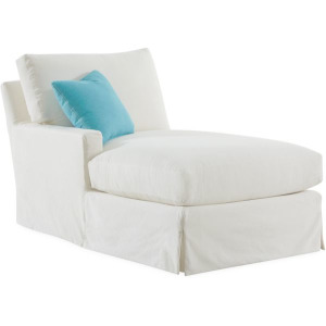 Slipcovered One Arm Chaise