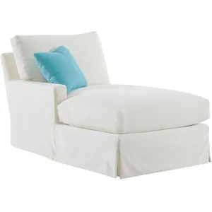 Slipcovered One Arm Chaise