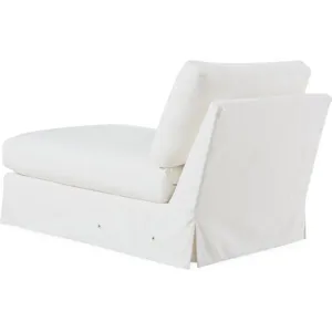 Slipcovered One Arm Chaise