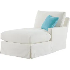Slipcovered One Arm Chaise