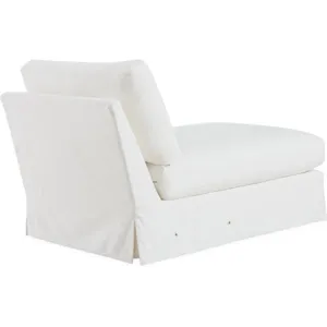 Slipcovered One Arm Chaise