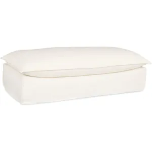 Slipcovered Bench Ottoman