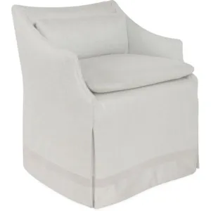Slipcovered Low Back Campaign Chair