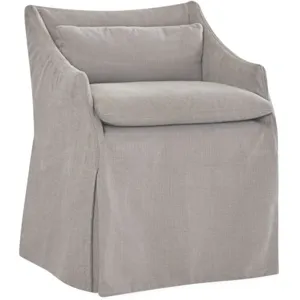 Slipcovered Low Back Campaign Chair