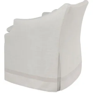 Slipcovered Low Back Campaign Chair