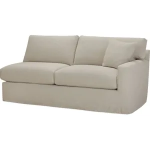 Slipcovered One Arm Sofa