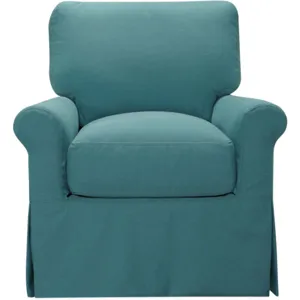 Slipcovered Swivel Glider