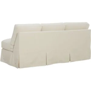 Slipcovered One Arm Sofa