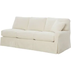Slipcovered One Arm Sofa