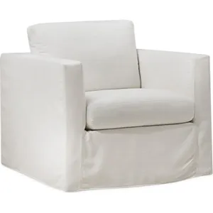 Slipcovered Swivel Glider Chair