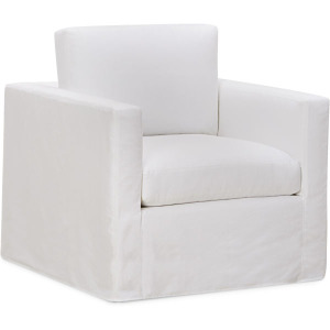 Slipcovered Swivel Chair