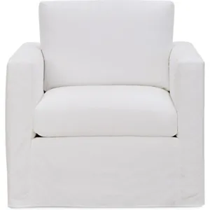 Slipcovered Swivel Chair