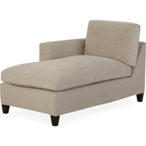 Slipcovered One Arm Chaise