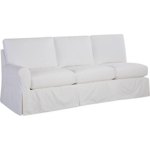 Slipcovered One Arm Sofa