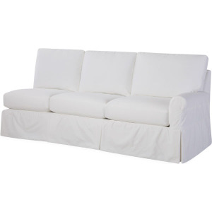 Slipcovered One Arm Sofa