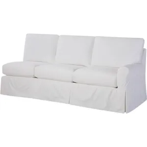 Slipcovered One Arm Sofa