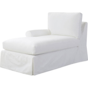 Slipcovered One Arm Chaise
