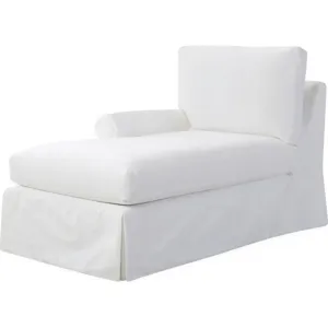 Slipcovered One Arm Chaise