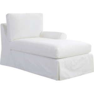 Slipcovered One Arm Chaise