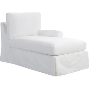 Slipcovered One Arm Chaise