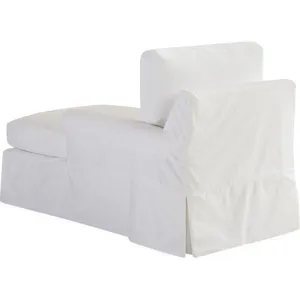 Slipcovered One Arm Chaise