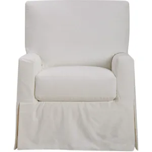 Slipcovered Swivel Glider Chair
