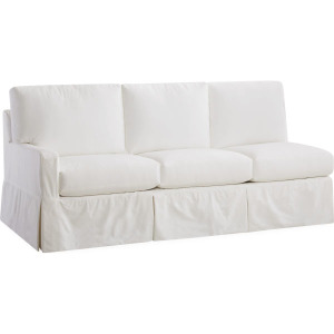 Slipcovered One Arm Sofa