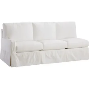 Slipcovered One Arm Sofa