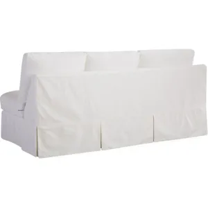 Slipcovered One Arm Sofa