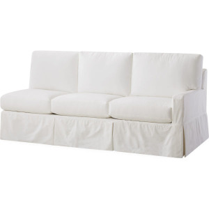 Slipcovered One Arm Sofa