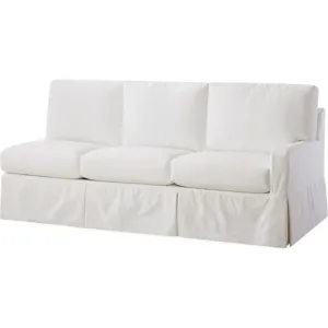 Slipcovered One Arm Sofa