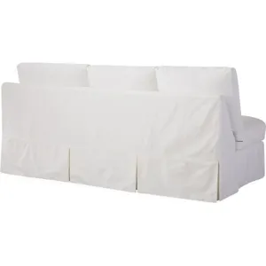 Slipcovered One Arm Sofa