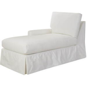 Slipcovered One Arm Chaise