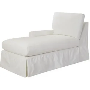 Slipcovered One Arm Chaise