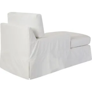 Slipcovered One Arm Chaise