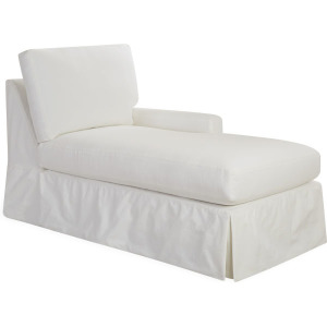 Slipcovered One Arm Chaise