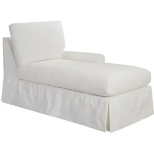 Slipcovered One Arm Chaise