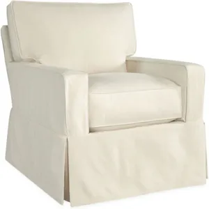 Slipcovered Swivel Chair