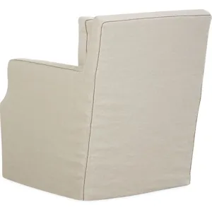 Slipcovered Swivel Chair