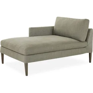 Slipcovered One Arm Chaise