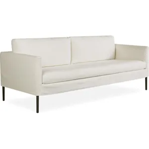 Leather Slipcovered Sofa