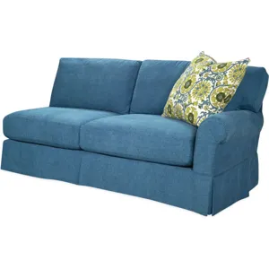Slipcovered One Arm Sofa
