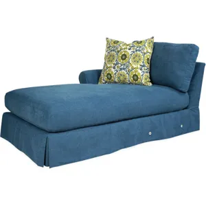 Slipcovered One Arm Chaise
