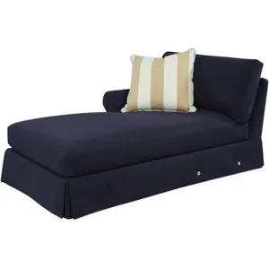 Slipcovered One Arm Chaise
