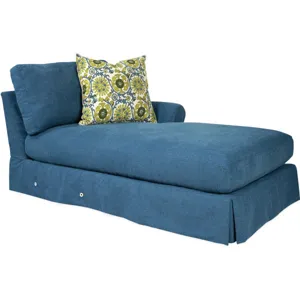 Slipcovered One Arm Chaise