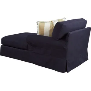 Slipcovered One Arm Chaise