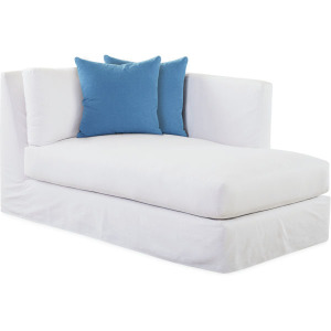 Slipcovered Bumper Chaise