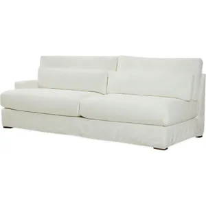 Slipcovered One Arm Sofa