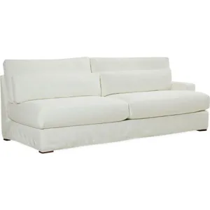Slipcovered One Arm Sofa